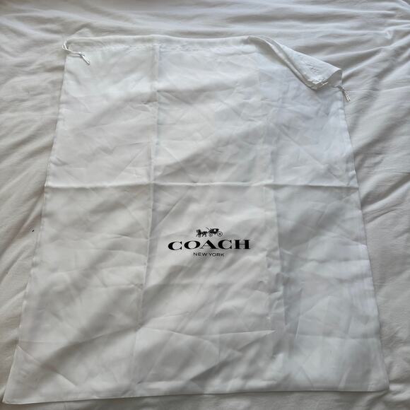Coach New York Large White Drawstring Dust Bag – Purse Handbag Storage - Picture 5 of 5